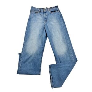 Levi Strauss Signature Heritage High Rise Loose Straight Jeans Blue Womens 8 W29